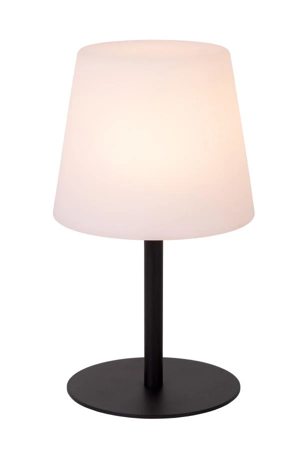 Lucide TYON - wiederaufladbare Tischlampe Innen/Außen - Akku/Batterie - LED Dim. - 1x2W 2700K - IP65 - Schwarz - detail 1